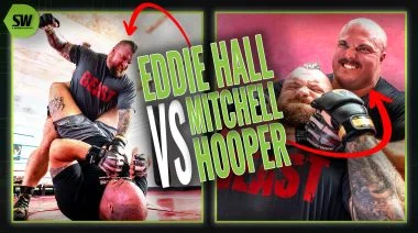 012 Eddie Hall and Mitchell Hooper Prepare to Fight Plus_ a 44 Pound Coffee Mug