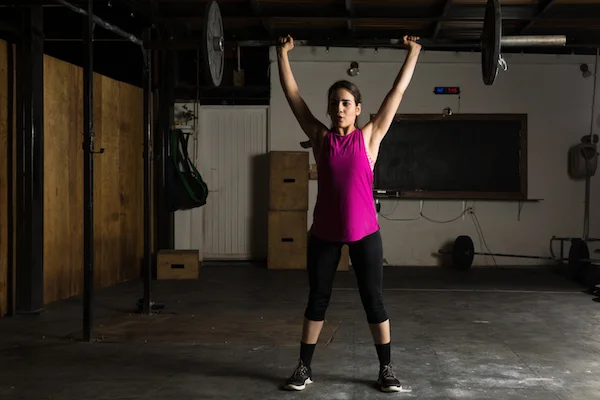 barbell overhead