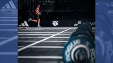 Jay Crouch is shown running at the World Fitness Project