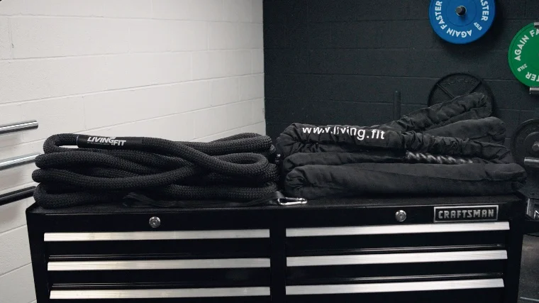 Braided and Canvas Battle Ropes from Living.Fit