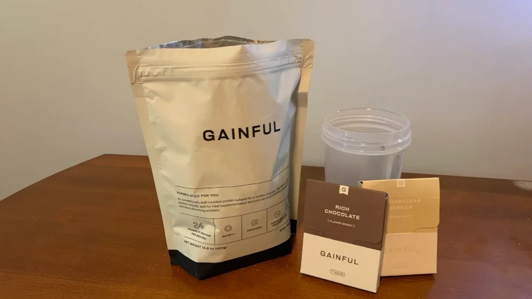 Fresh opened bag of Gainful Protein Powder
