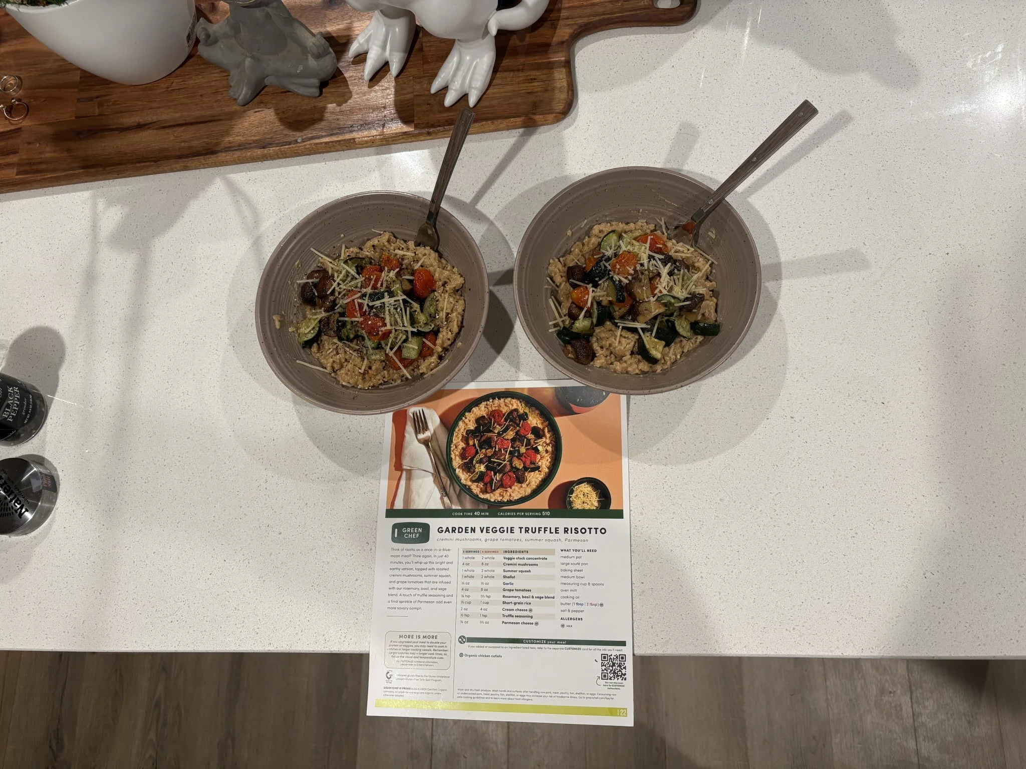 Green Chef garden veggie risotto
