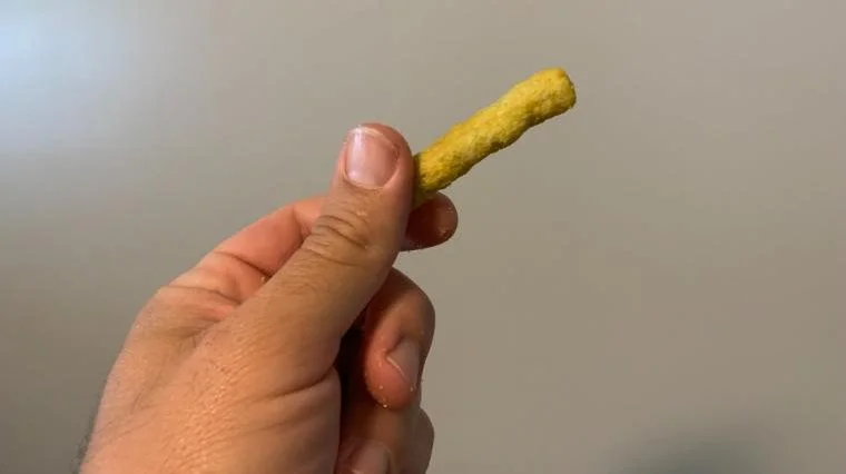 A closer look at a IWON Organics Protein Stix.