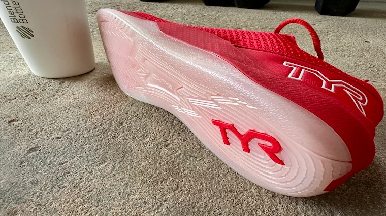 The TYRTac outsole featured on the TYR CXT-2 cross-training shoes