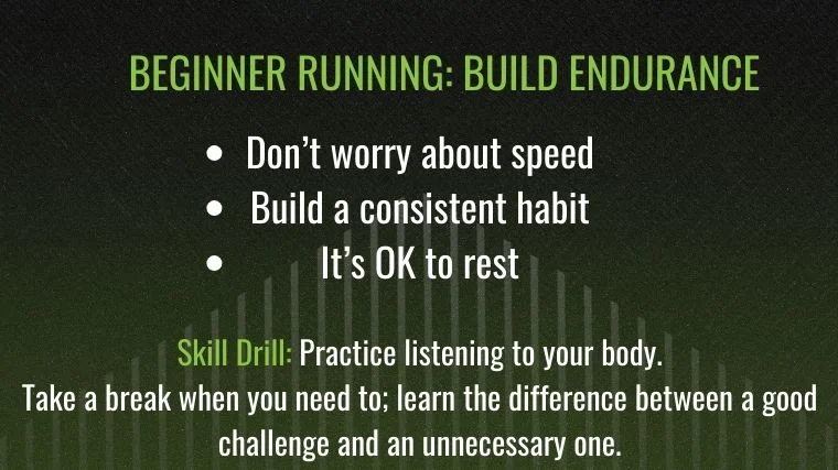 beginner running to build endurance