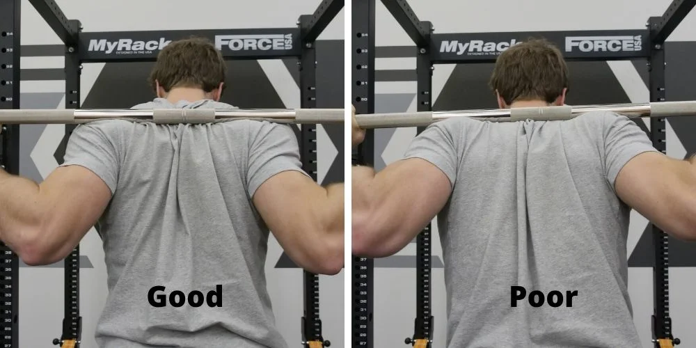 Low-Bar Squat Bar Placement