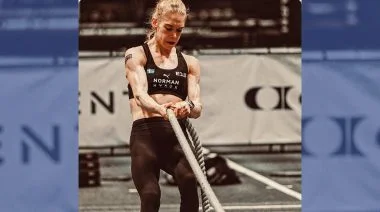 Mikaela Norman competes