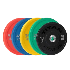 Titan Fitness LB Color Urethane Bumper Plates Titan Fitness LB Color Urethane Bumper Plates