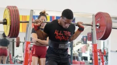 Lifter hitting a PR