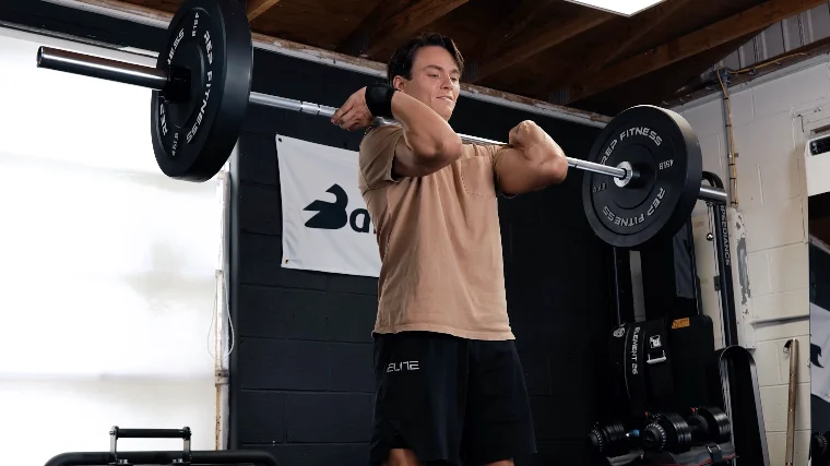 Jake Power Cleaning with the REP Fitness Colorado Bar