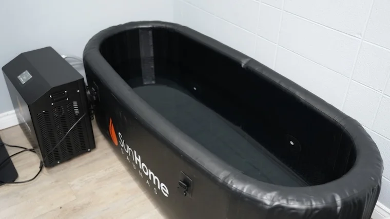The Sun Home Cold Plunge, filled and chilled