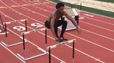 track hurlde jumps