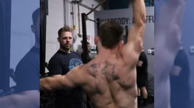 Athletes are shown working out at Rhapsody Fitness