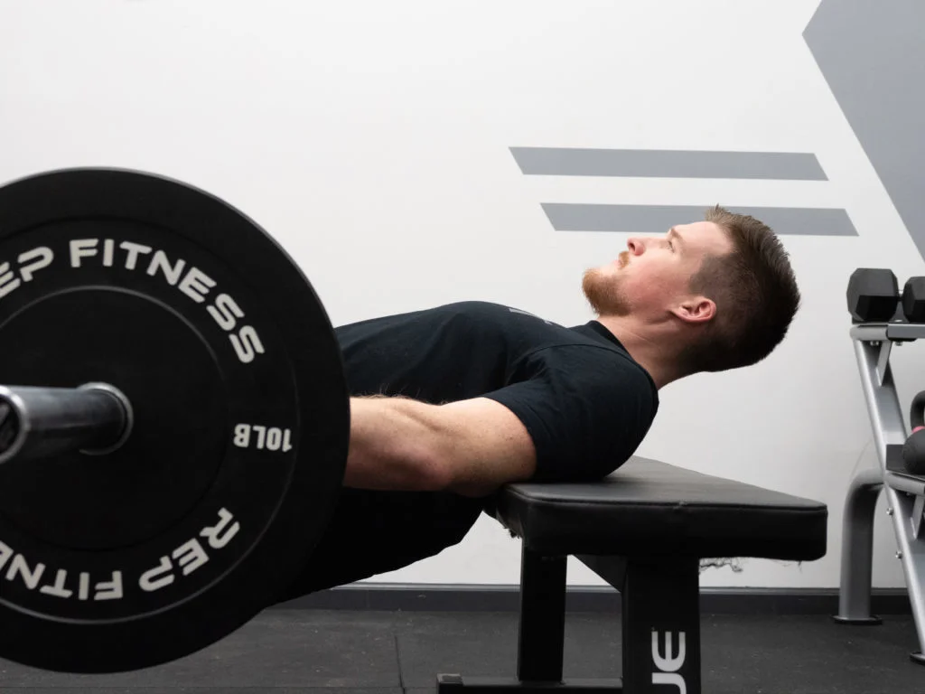 Hip Thrust Exercise Guide Upper Back Positioning