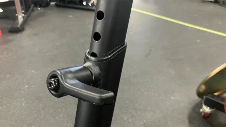 The 9-inch adjustable seat stack on the ProForm Studio Bike Pro 22.