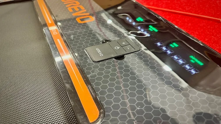 LED Screen on the Urevo 2-in-1 Under-Desk Treadmill. 