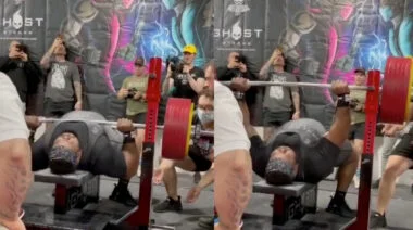 Julius Maddox 782-pound bench press