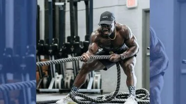Chandler Smith is shown competing in the CrossFit Games