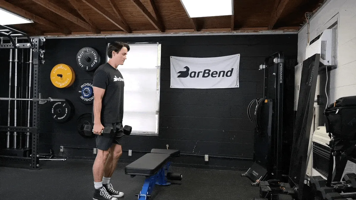 weighted step up barbend movement gif masters