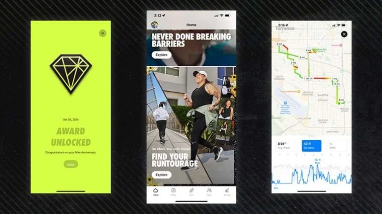 nike run club app screens e1705700065585