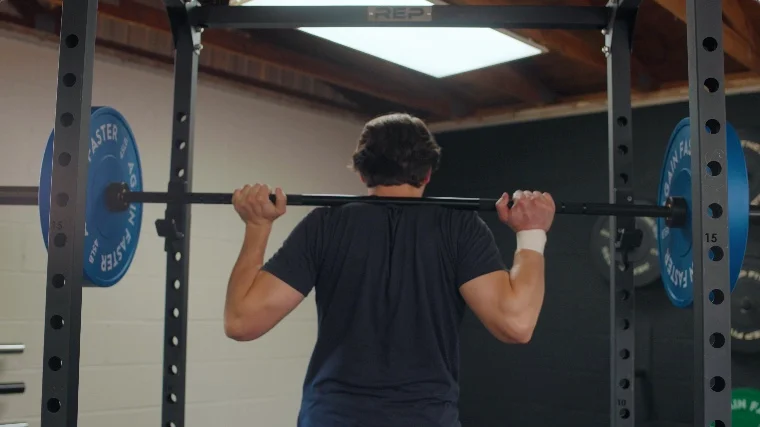 Jake Squatting with the X Training Elite Competition Bar
