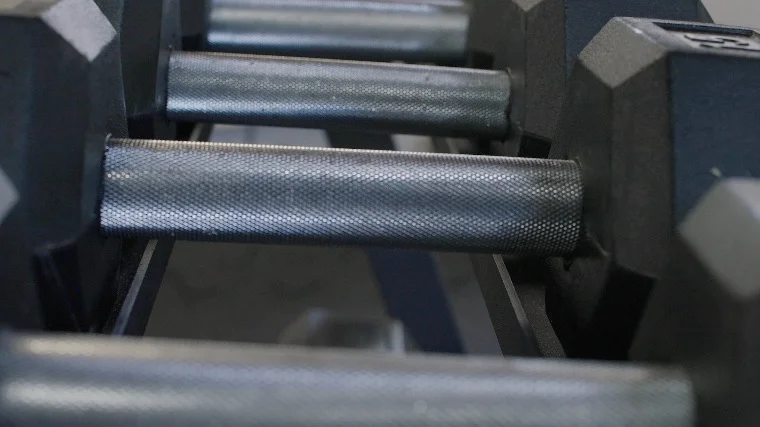 REP Fitness Hex Dumbbell Knurling