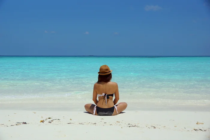 woman meditating