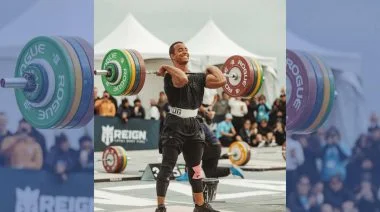 Gui Malheiros is shown lifting at TYR WZA