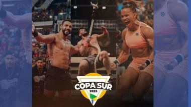 A collage of athletes competing at Copa Sur