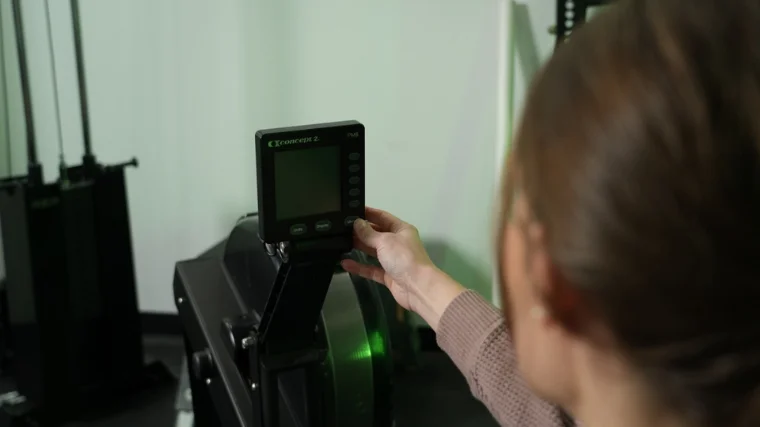Controls on the Concept2 RowErg.