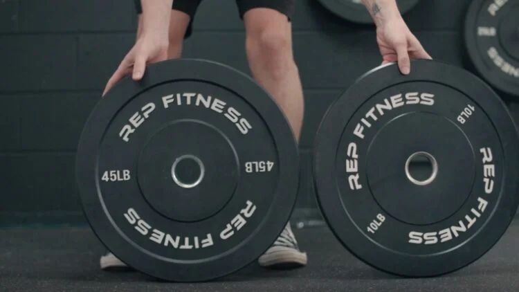 REP Fitness Black Bumper Plates Build