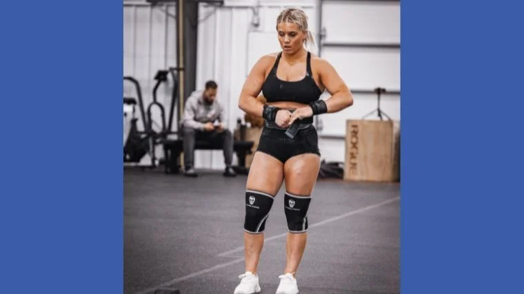 A CrossFit Games athlete is shown wearing GYMREAPERS equipment
