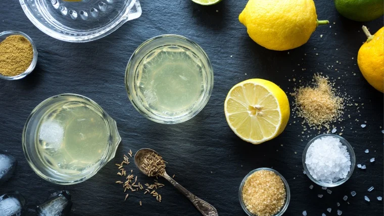 Ingredients in making homemade electrolytes.