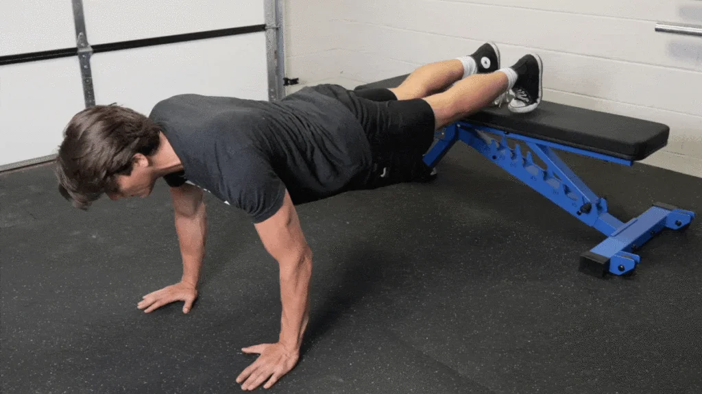 decline pushup barbend movement gif masters