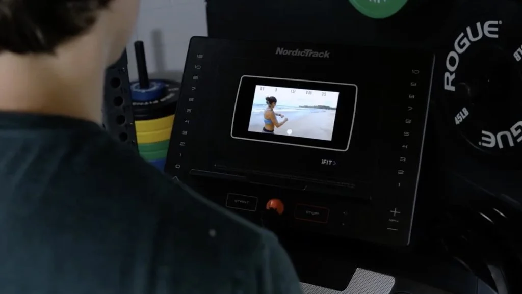 Streaming an iFIT class on the NordicTrack EXP 7i Treadmill