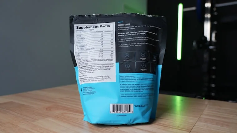 Legion Plant+ Protein supplement facts
