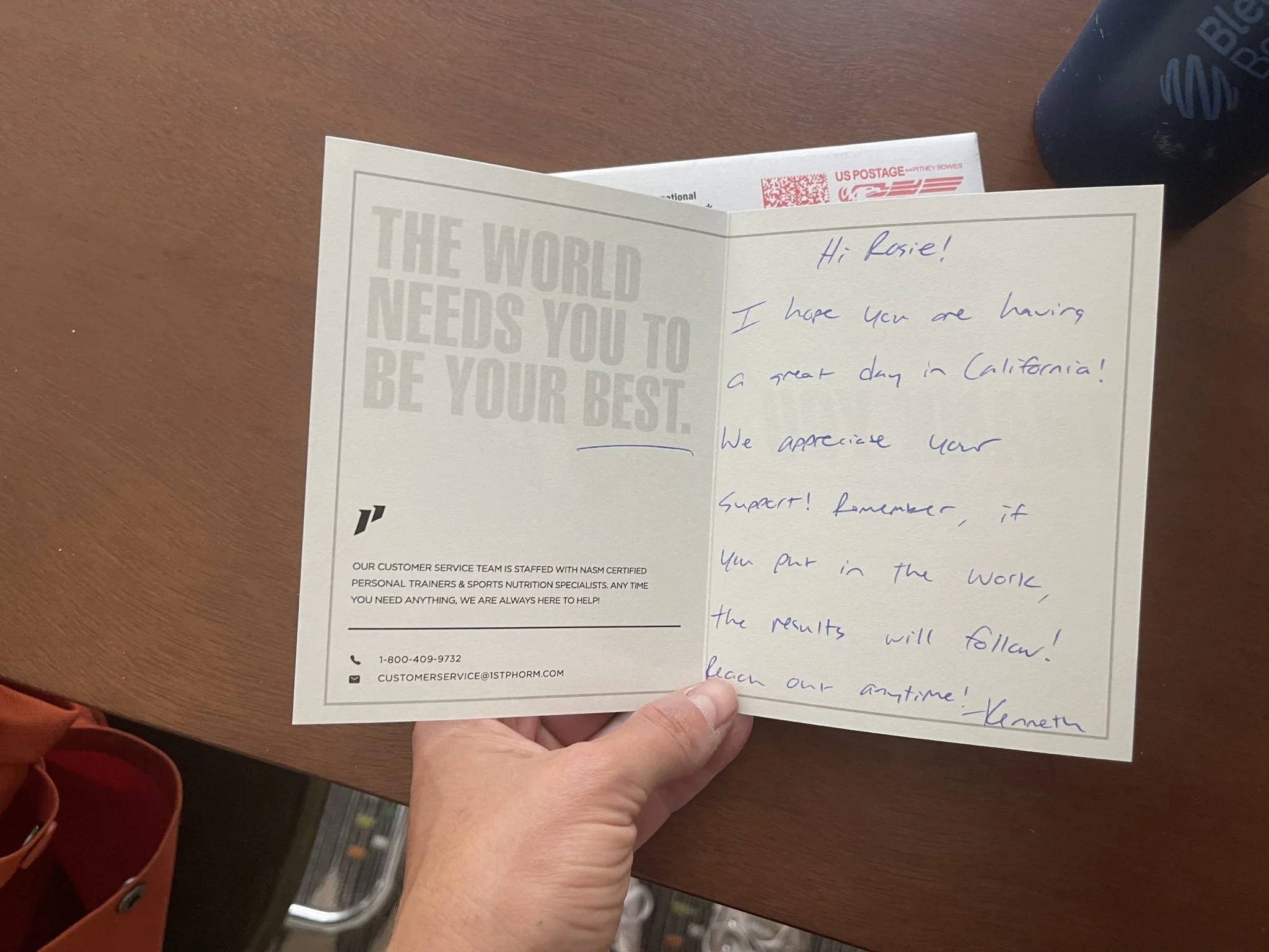 1st phorm hand written thank you card scaled