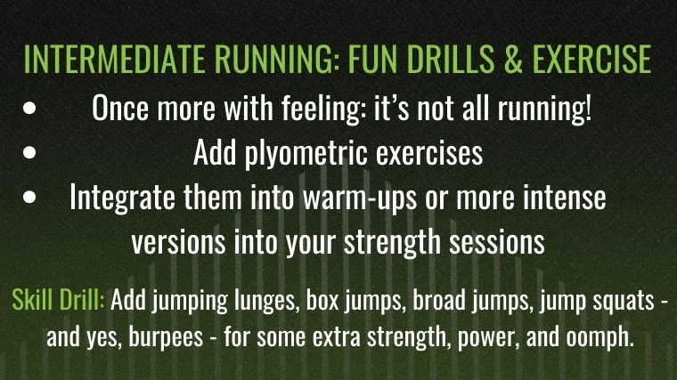intermediate running fun drills and exercise