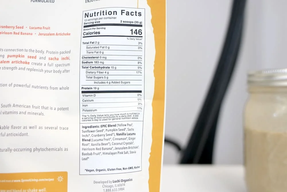 Sprout Living Epic Plant-Based Protein Nutrition