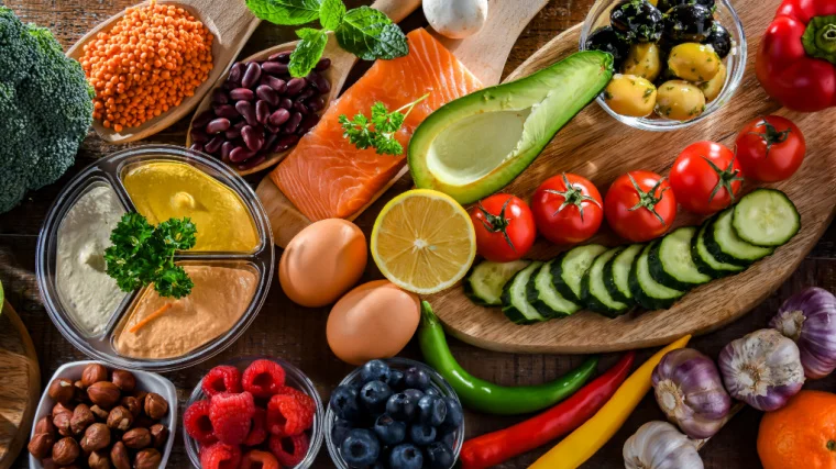 Foods rich in carbohydrates and protein