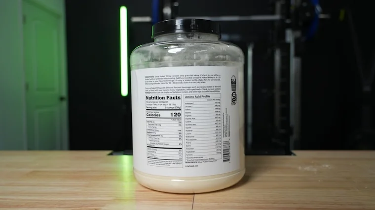 Naked Whey Protein nutrition facts