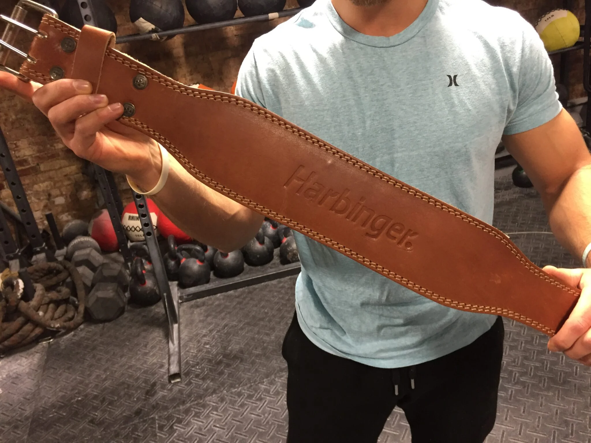 Harbinger 4" Classic Oiled Leather Belt