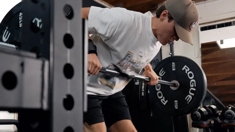 Jake Doing Barbell Rows with the Bells of Steel Barenaked Powerlifting Bar 2.0