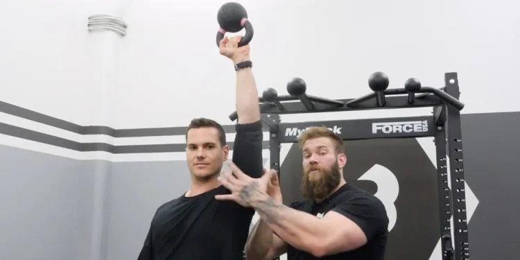 kettlebell bottoms up press