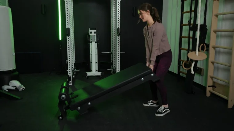 rogue-floor-glute-moving-machine Our tester moving the Rogue Floor Glute machine