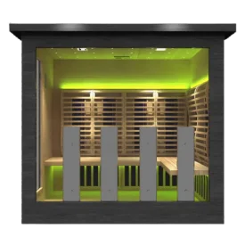 Sun Home Luminar 5 Person Outdoor Sauna
