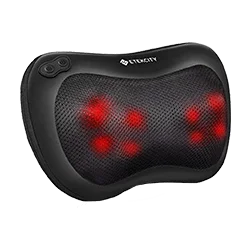 Etekcity Back Neck Massager with Heat Function & Adjustable Intensity Deep Tissue Shiatsu Massage Pillow