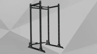 Force USA MyRack Modular Power Rack On Gray Background