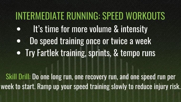 intermediate running speed workouts