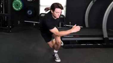 Jake doing the skaters movement as one of the best cardiovascular exercises.